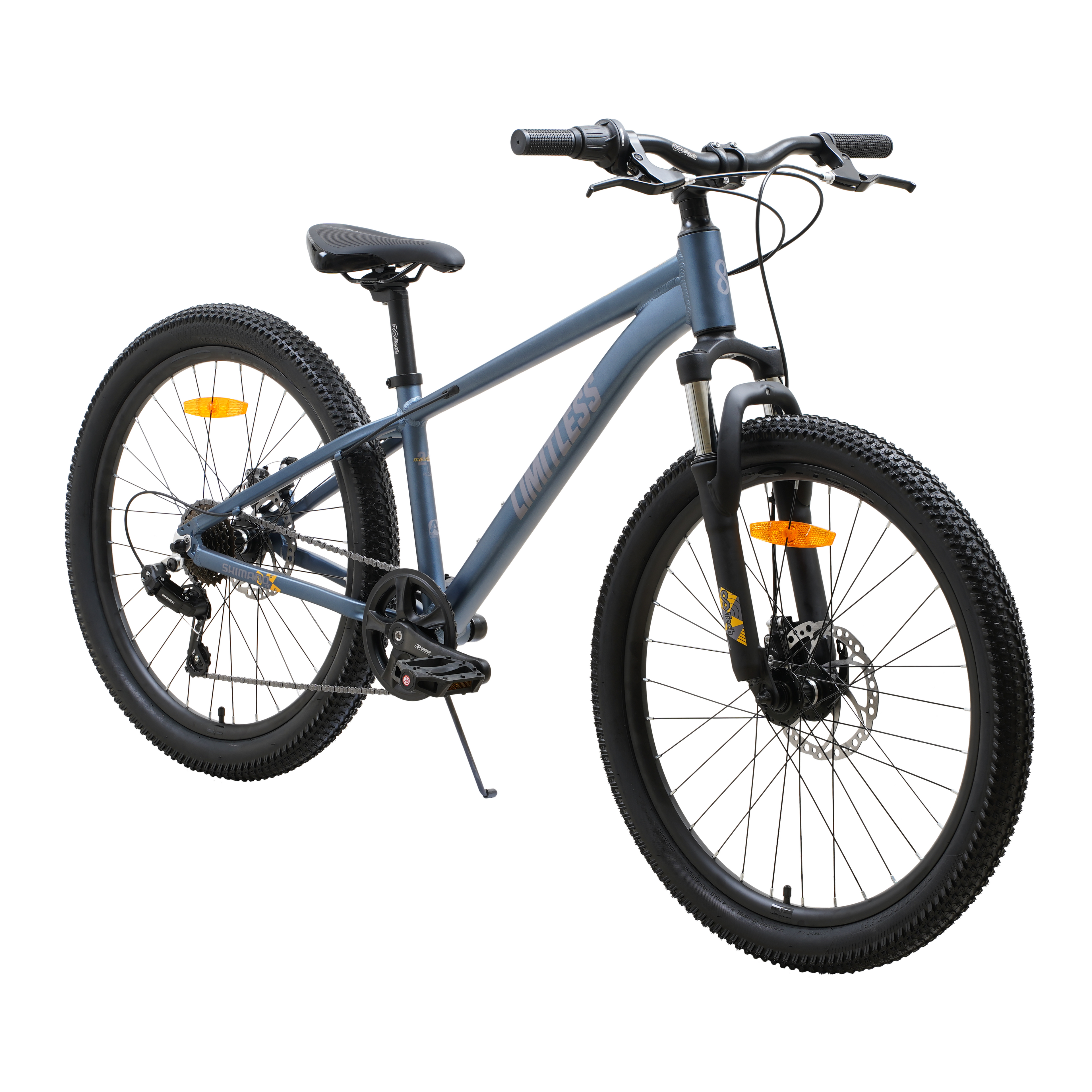 Bicicleta Blitz Aro 24 Gris Grafito 21v Aluminio