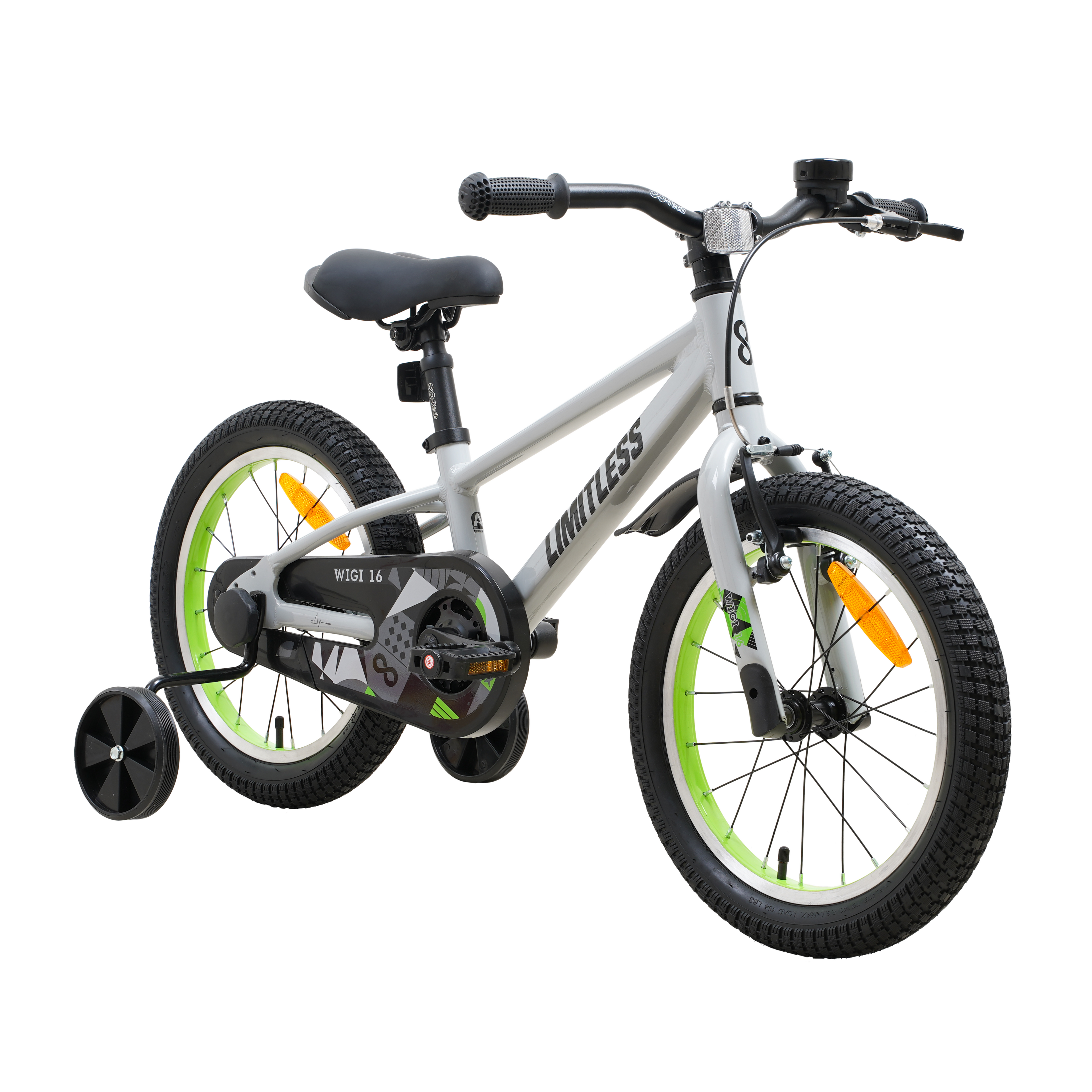 Bicicleta Wigi Aro 16 Gris Aluminio