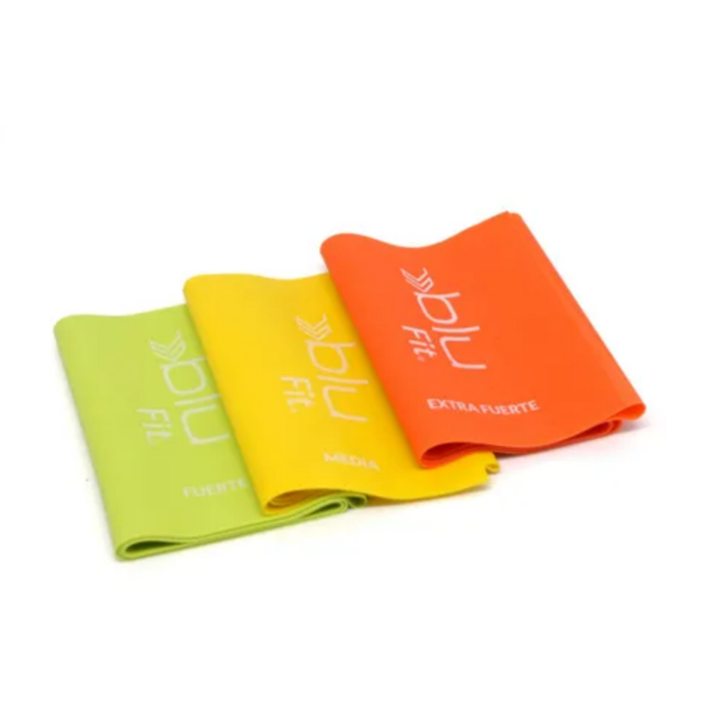 Set de Bandas de Resistencia BluFit – 3 Niveles de Intensidad