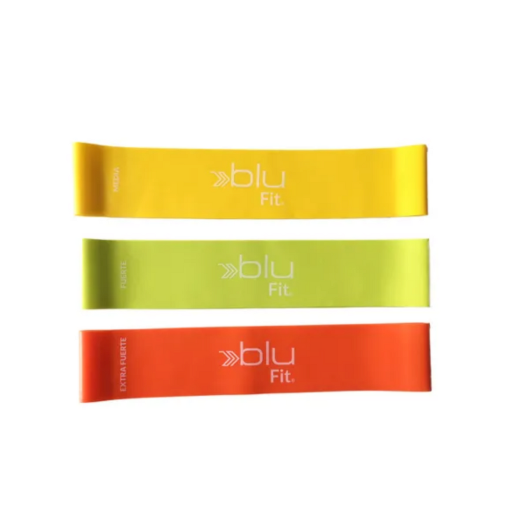 Set de Bandas de Resistencia Loop BluFit – 3 Niveles de Intensidad