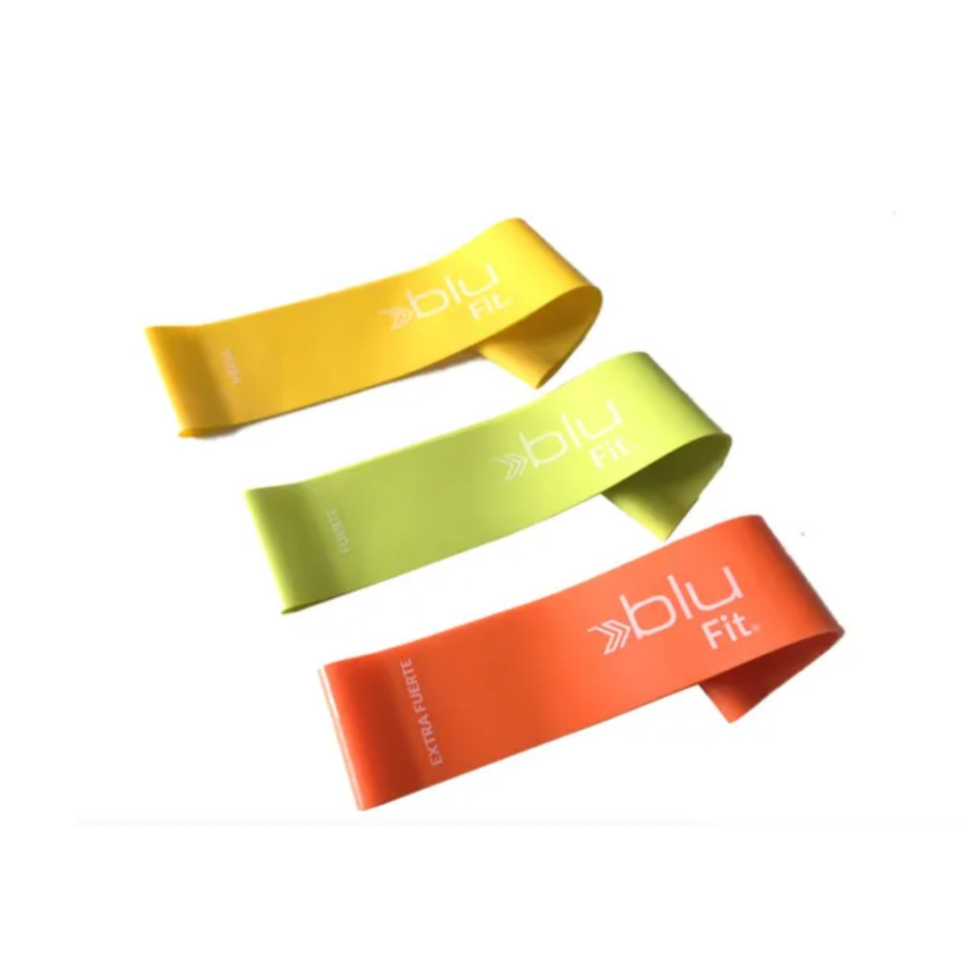 Set de Bandas de Resistencia Loop BluFit – 3 Niveles de Intensidad