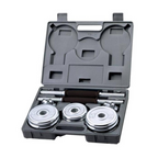 Set de Mancuernas Cromadas 15 kg Body Sculpture – Entrena Donde Quieras