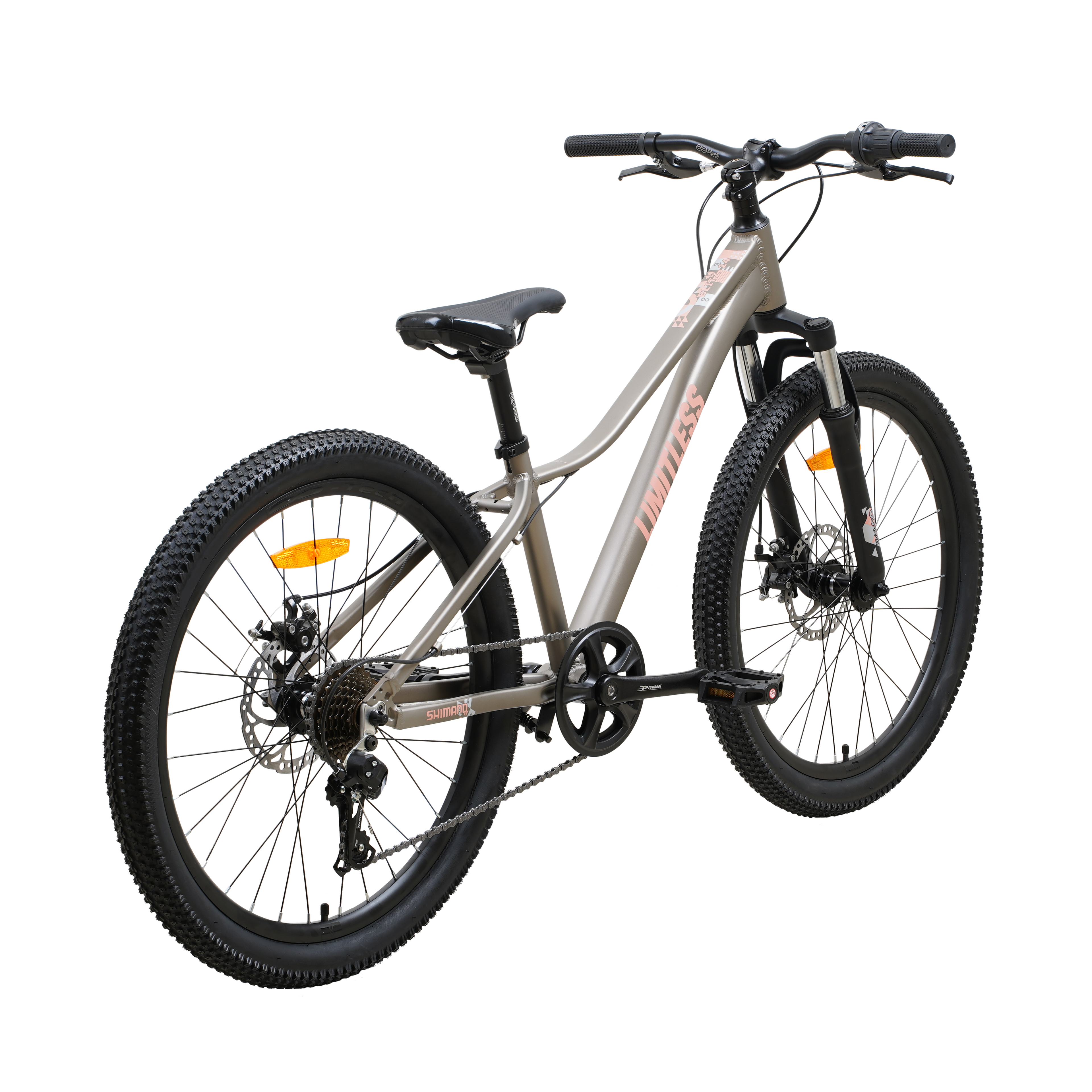 Bicicleta Blitz Aro 24 Gris 21v Aluminio
