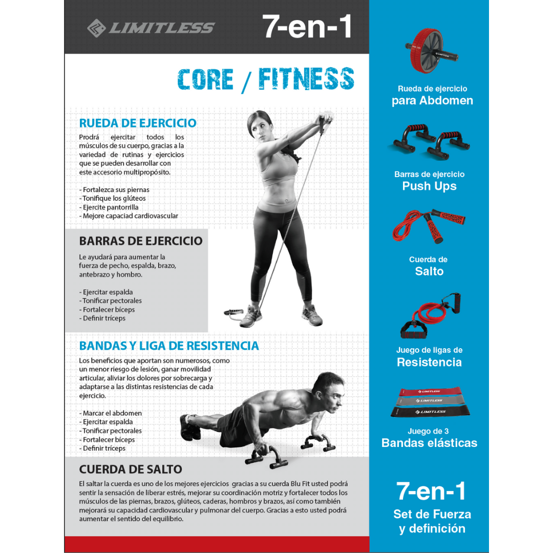 Set Fuerza y Definicion 7 en 1 Limitless