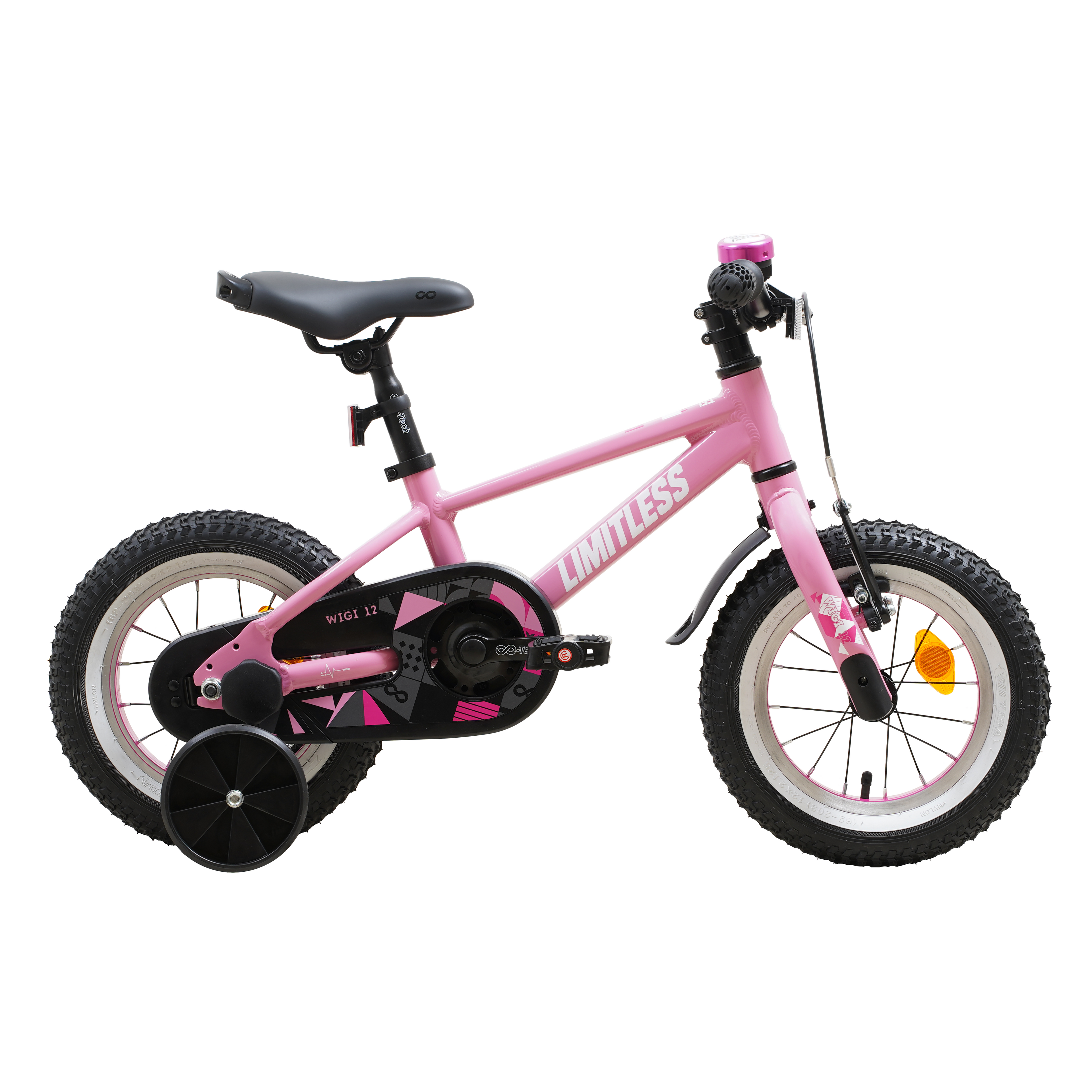 Bicicleta Wigi Aro 12 Rosado Aluminio