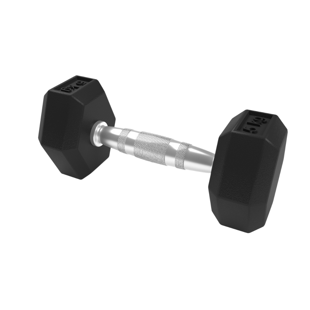 Mancuerna Hexagonal Caucho 5kg Limitless