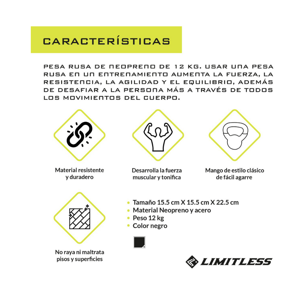 Kettlebell 12kg Limitless