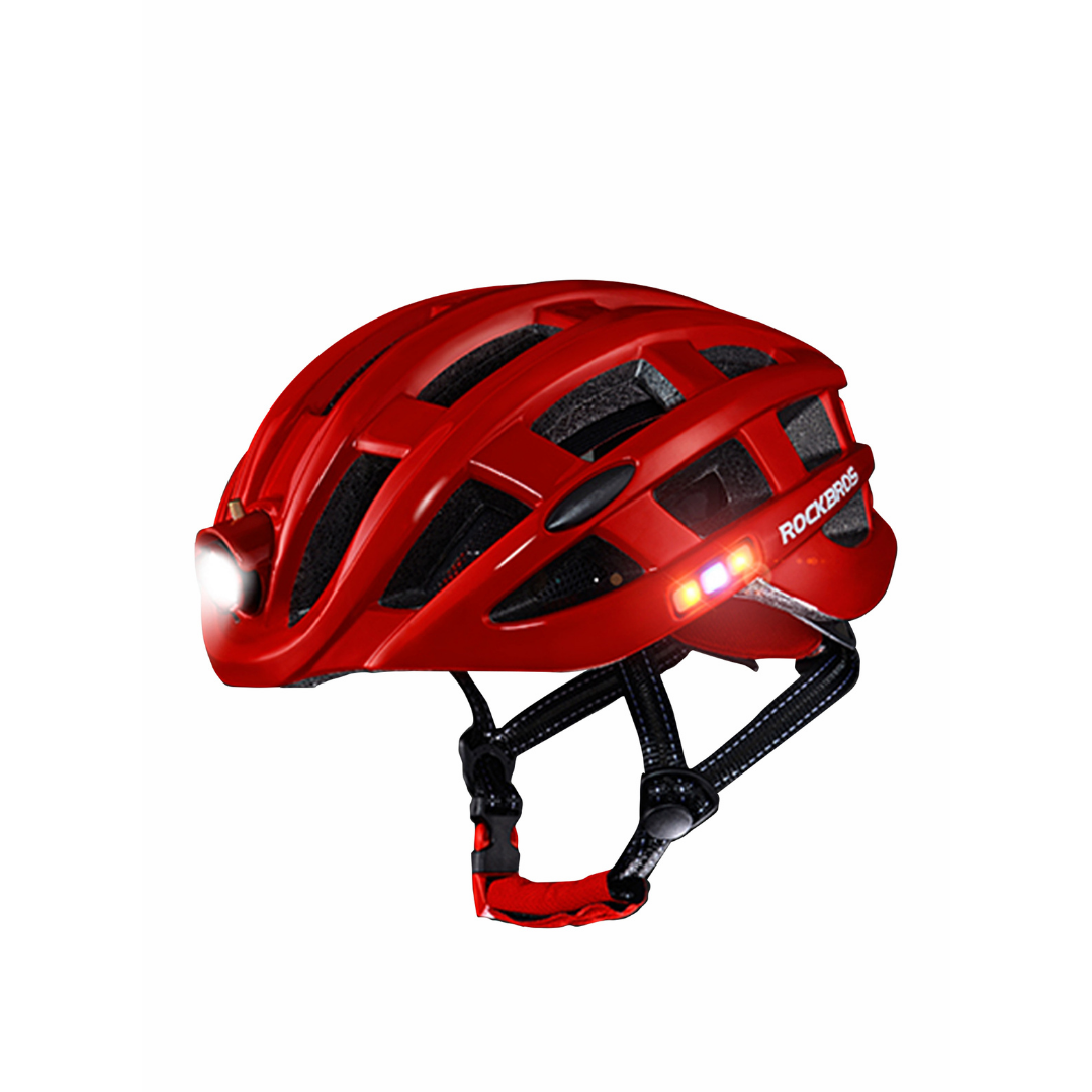 Casco Con Luz Carga USB Rockbros ZN1001