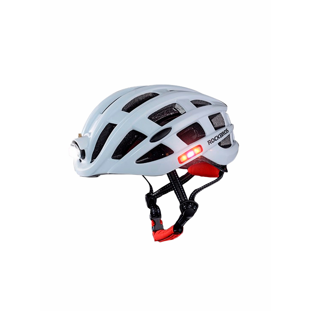 Casco Con Luz Carga USB Rockbros ZN1001